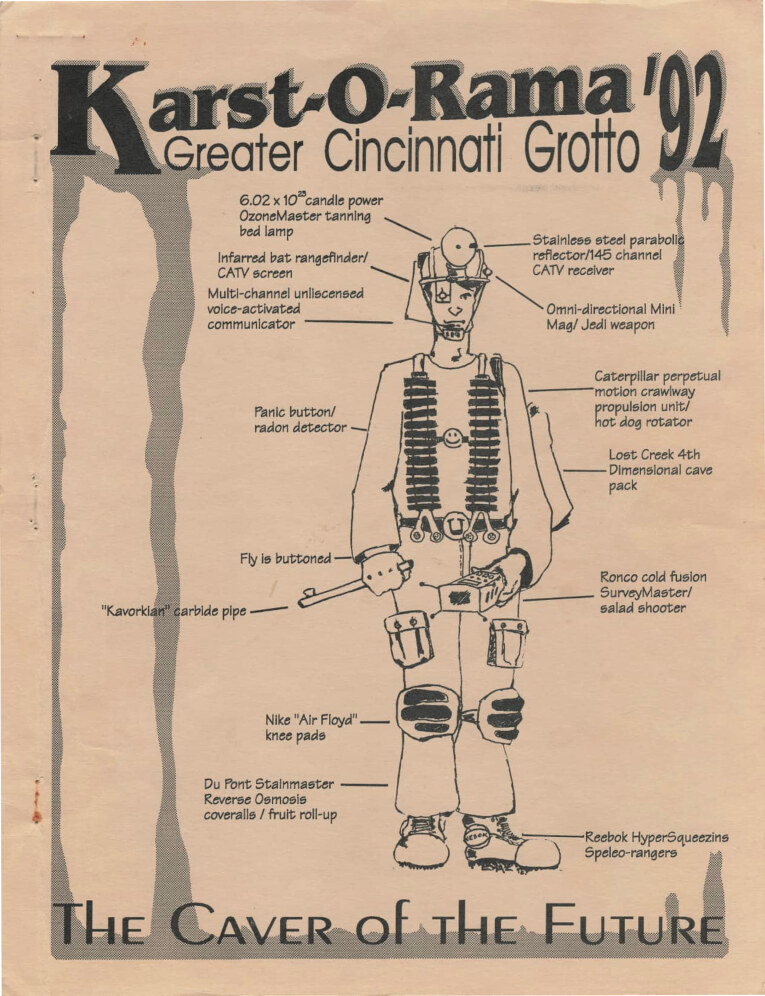 Karst-O-Rama 1992 Guide Book Cover