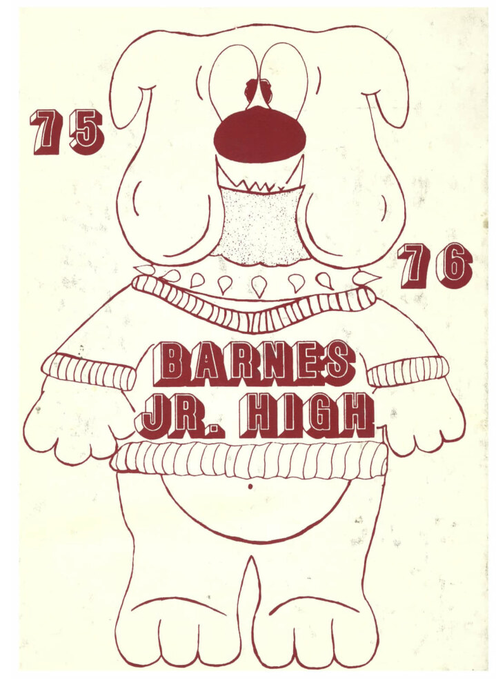 Kettering Dwight L. Barnes Junior High School 1975-1976 Cover