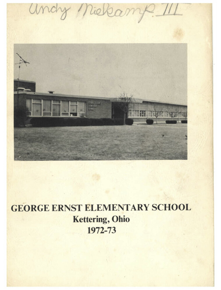 Kettering George Ernst Elementary School Yearbook 1972-1973 Cover