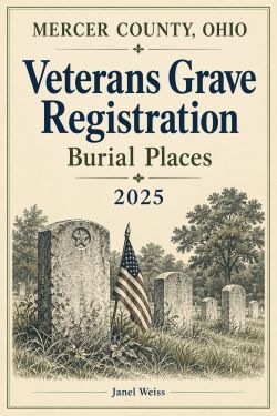 Mercer County, Ohio Cemetery Veterans Grave Registration Burial Places 2025 Cover