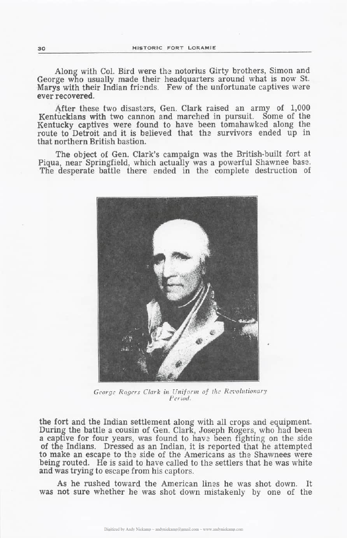 George Rogers Clark in Revolutionary uniform