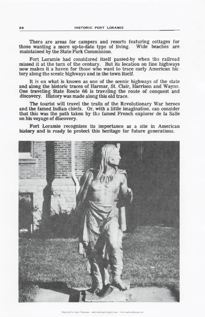 Indian statue in Fort Loramie