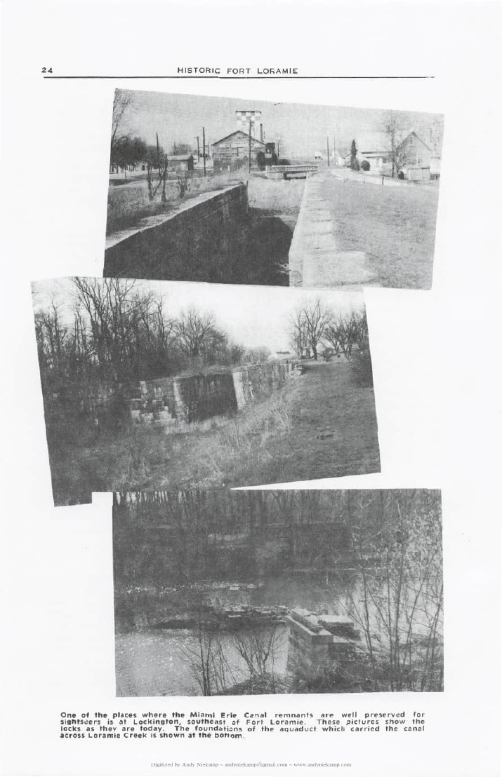 Miami-Erie Canal locks at Lockington