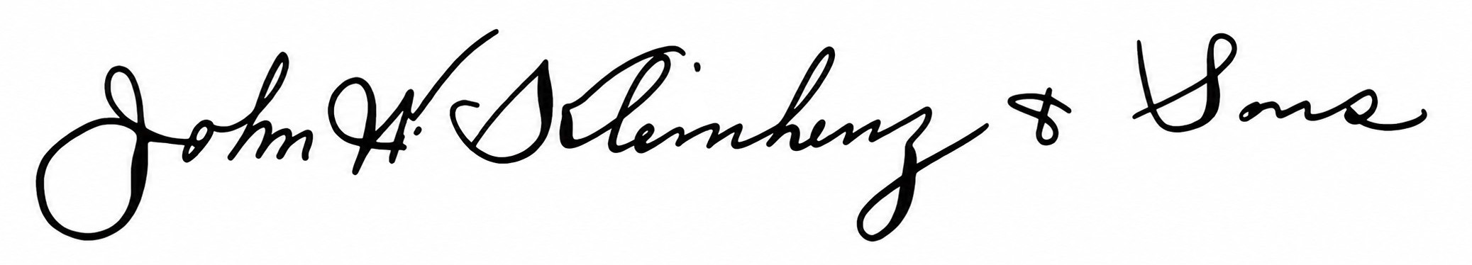 John W. Kleinhenz & Sons Signature