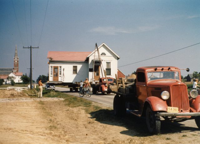 1950-Maria-Stein-OH-Willke-Doctor-Office-Move-002 (Moving office down the road 200 yards or so west).jpg