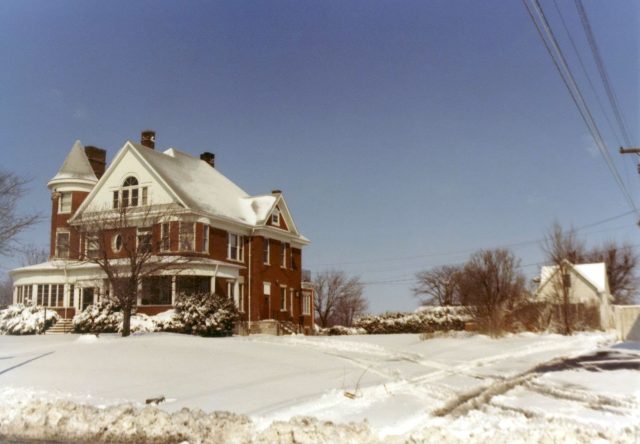 The Castle house at 518 West Jackson Street in St Marys, Ohio. Circa 1982. This house was owned and occupied by my great-grandfather John W. Kleinhenz and family from 1926-1944.