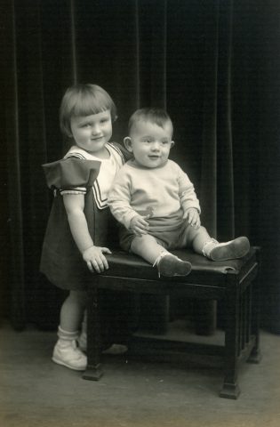 Marilyn (Willke) Schwieterman and William "Bill" Willke. 1935.